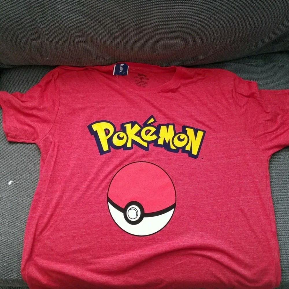 Pokemon Pokeball Mens XL Red T Shirt